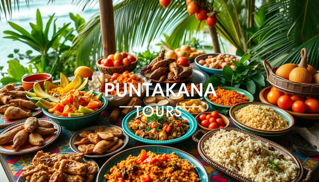 Caribbean cuisine showcasing local ingredients and traditional dishes