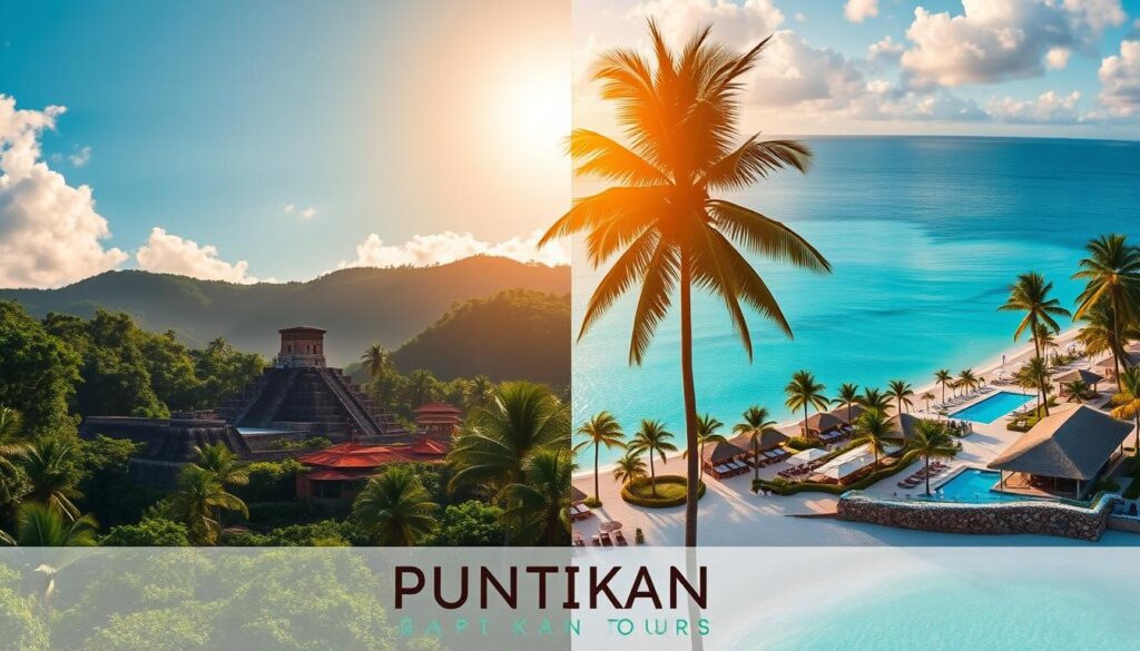 Comparison of landscapes in Mexico and Punta Cana