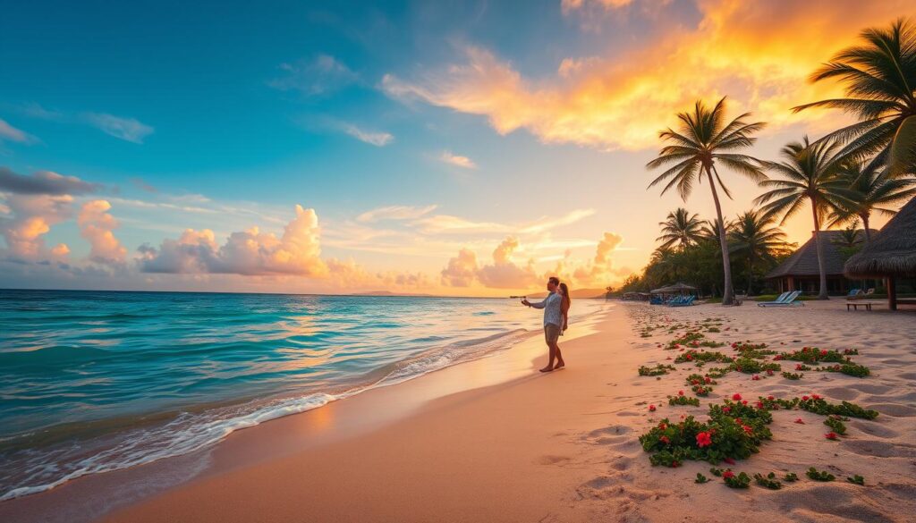 Punta Cana beach scene with iconic photography moments