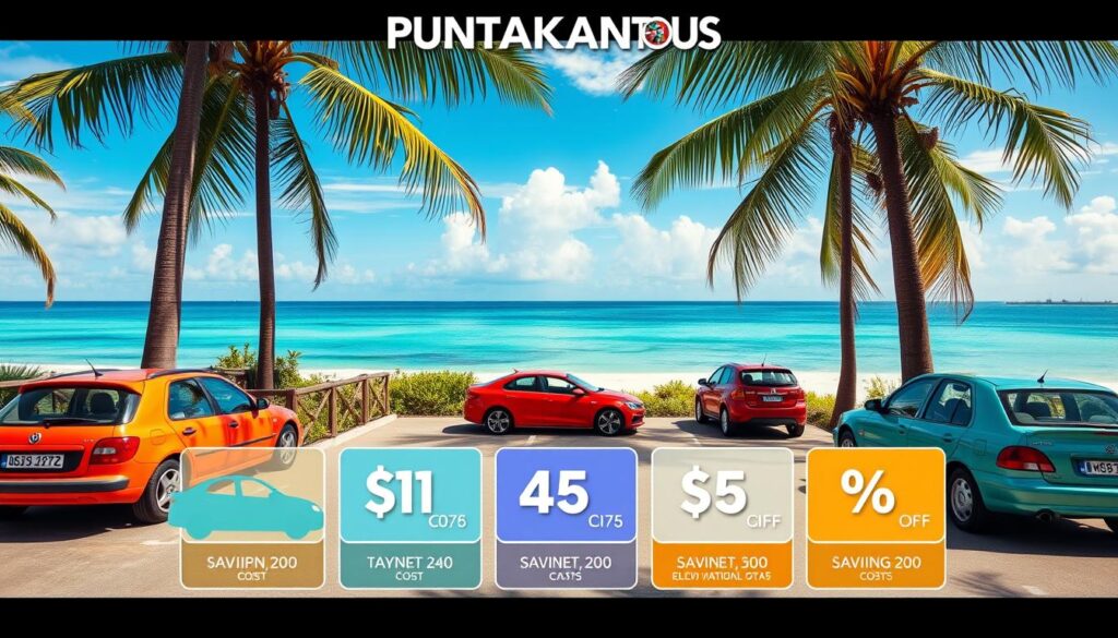 Punta Cana car rental costs and savings