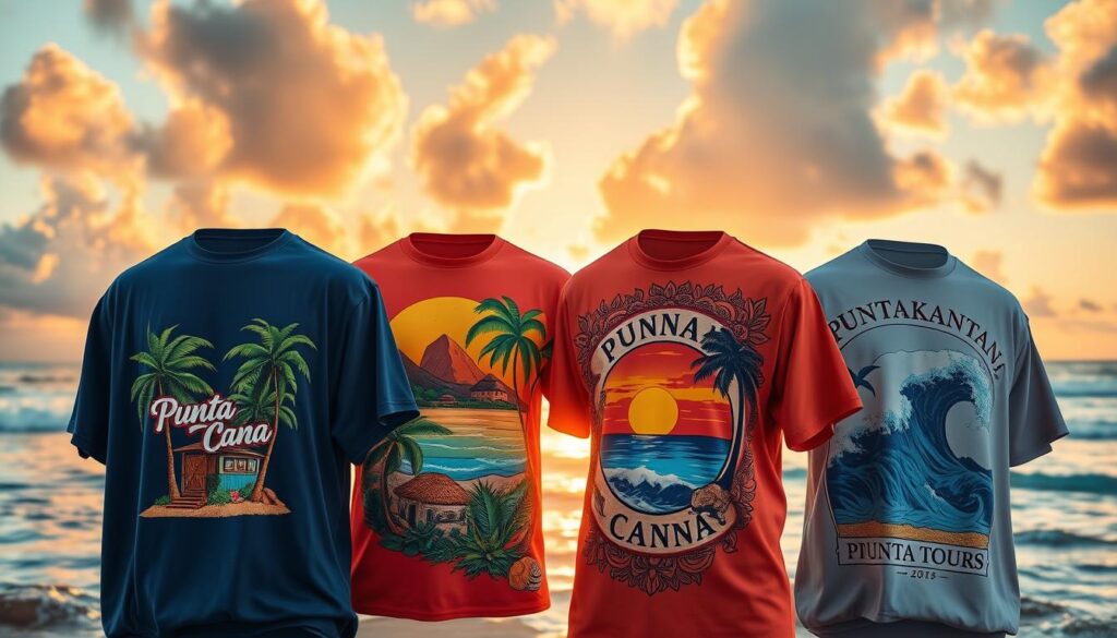 Punta Cana t-shirts showcasing Dominican culture and designs