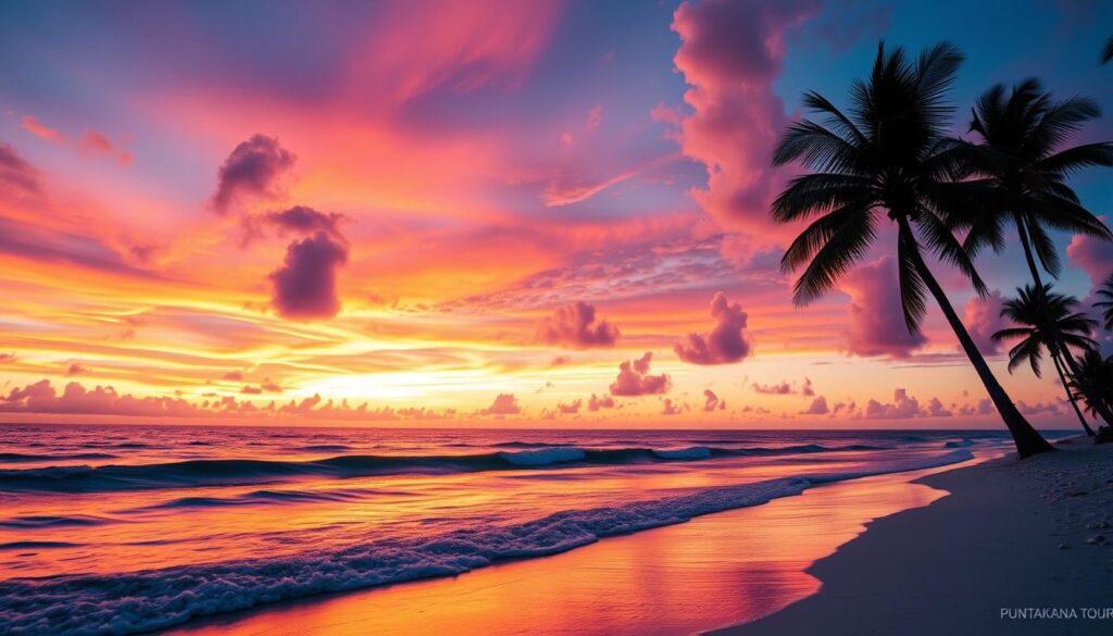 beauty of sunsets in Punta Cana