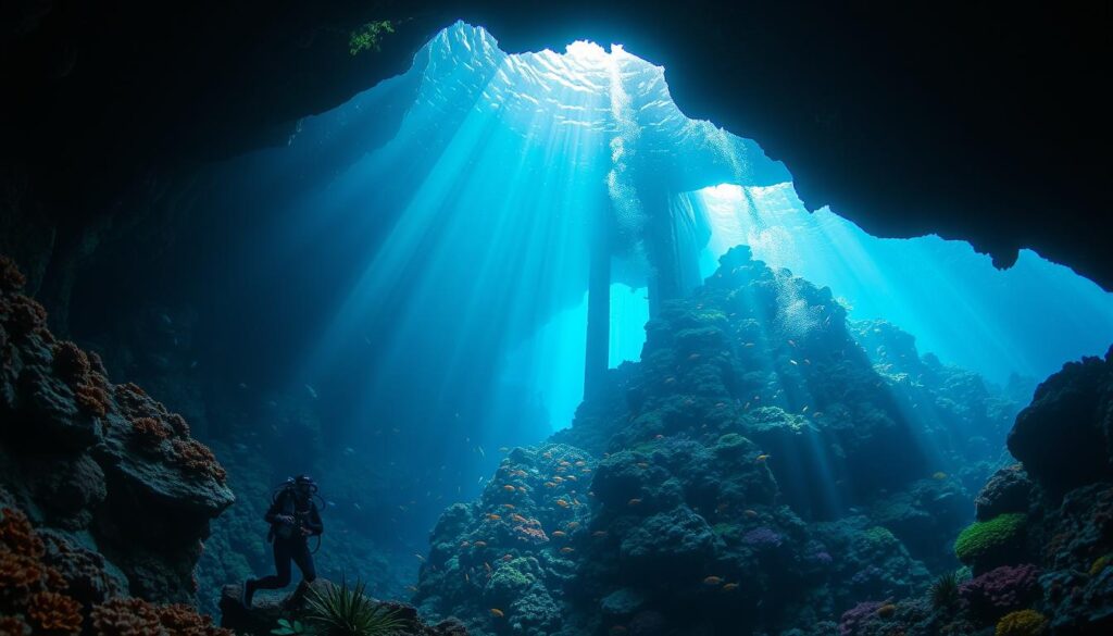 eco-tours highlighting underwater caves and marine life
