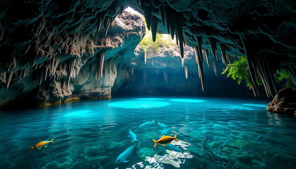 geological features in Punta Cana caves