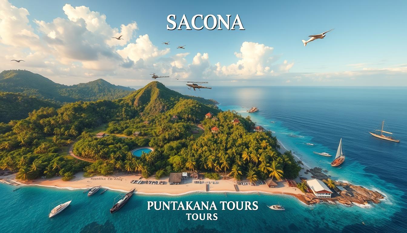 saona island dominican republic map