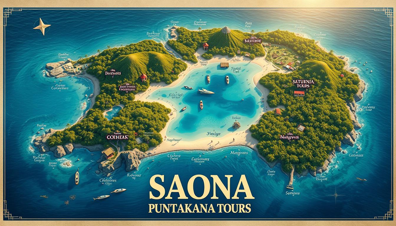 saona island map