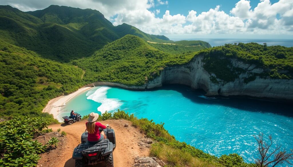 scenic views of the Caribbean Sea during ATV tours in Punta Cana