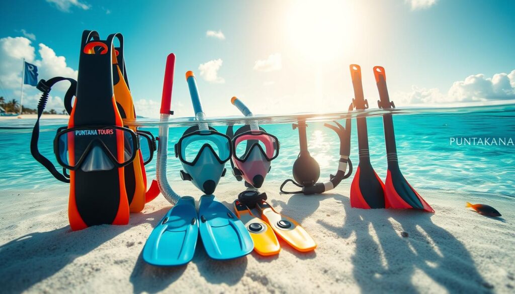 snorkeling gear preparation