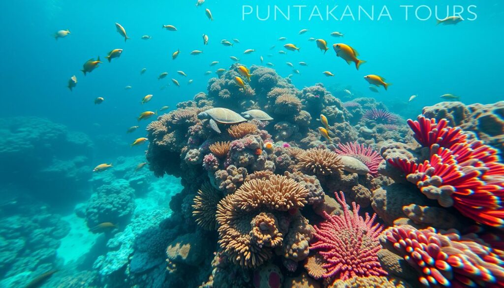 unique marine life in coral reefs Punta Cana