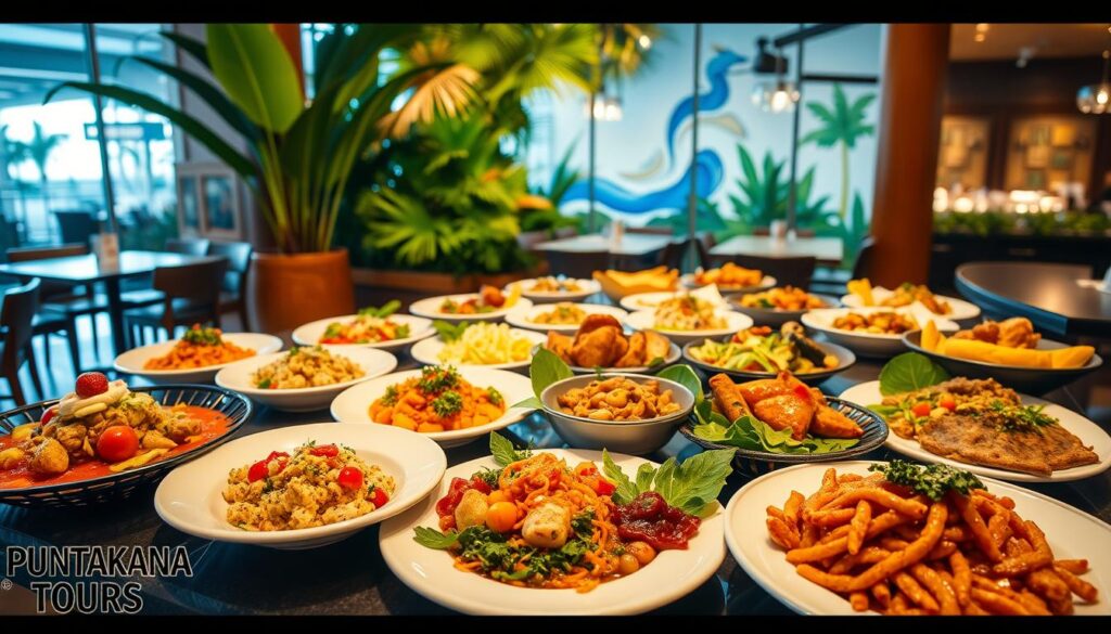 variety of cuisines at Punta Cana airport restaurants