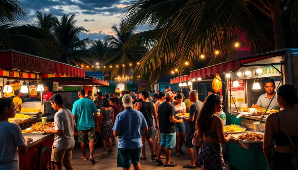 vibrant food atmosphere