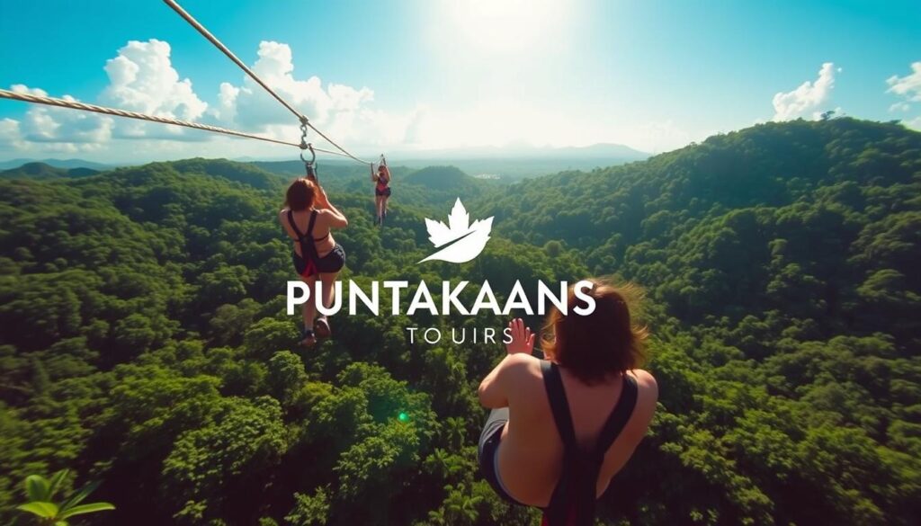 ziplining adventure in Punta Cana