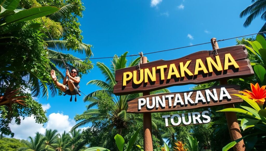 zipline adventure in Punta Cana