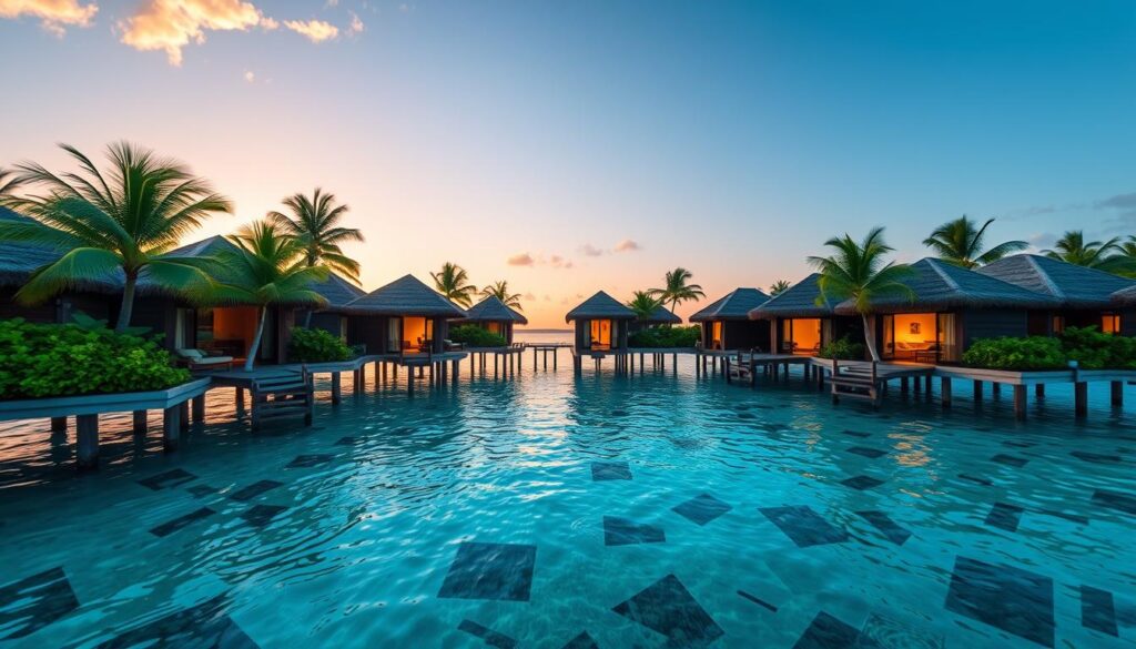 luxury overwater bungalows