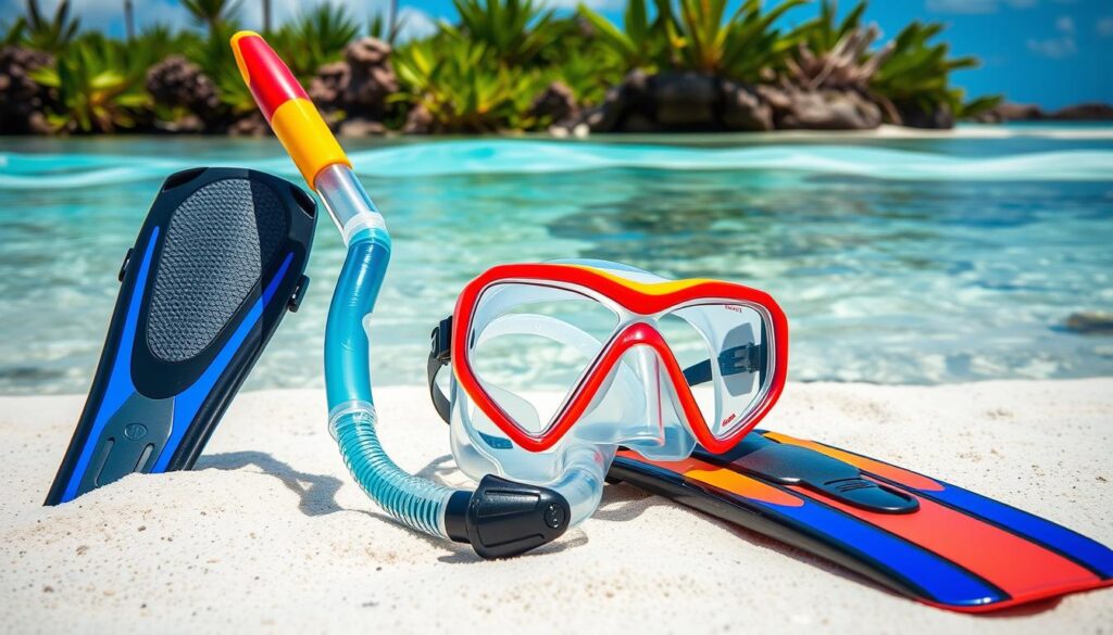 snorkeling equipment